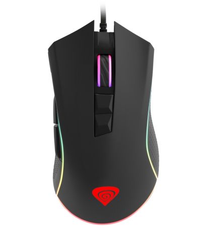 Mouse Genesis Mouse pentru jocuri Krypton 770 12000Dpi optic cu software RGB iluminat negru