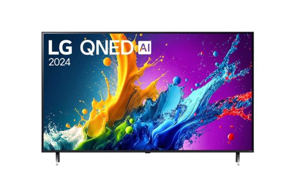 TV LG 55QNED80T3A, 55" 4K QNED HDR Smart TV, 3840x2160, DVB-T2/C/S2, Alpha 5 AI 4K Gen7, HDR 10 PRO, webOS 24 ThinQ, 4K Upscaling, WiFi 5, Voice Control, Bluetooth 5.1, AirPlay 2 , LAN, CI, HDMI, SPDIF, 2 pole Stand , Silver