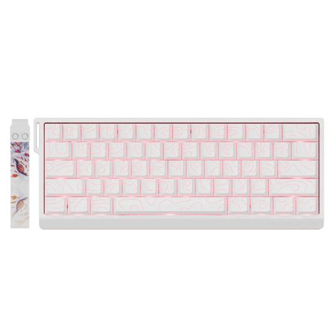 Madlions професионална геймърска механична клавиатура Professional Gaming Mechanical Keyboard MAD 60 PRO - White, 8K, Gateron Jade Customized [Linear]
