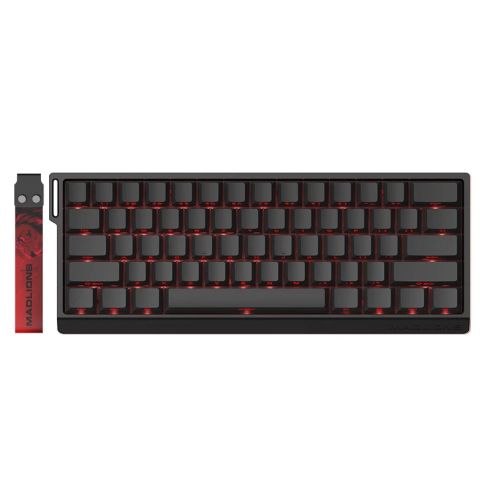Madlions професионална геймърска механична клавиатура Professional Gaming Mechanical Keyboard MAD 60 PRO - Black, 8K, Sealed Silver Magnetic [Linear]