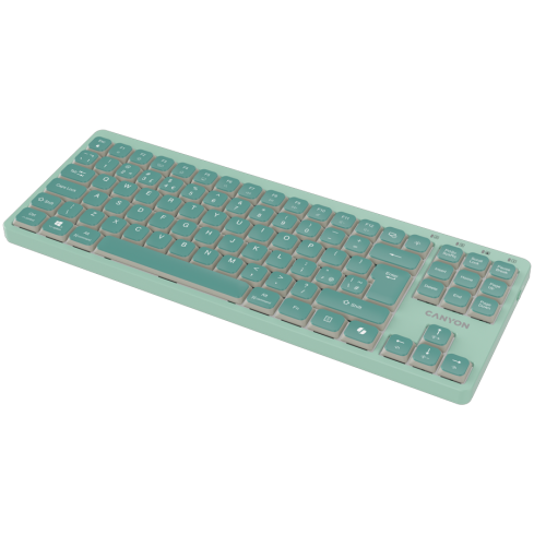 CANYON Keyboard OnType 10 Low Profile EN Wired Grey