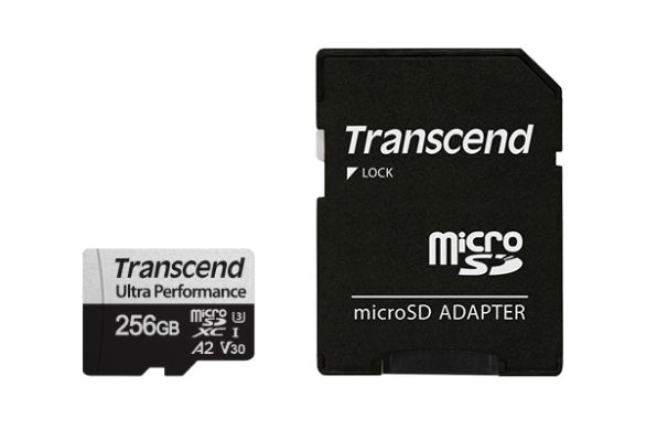 Памет Transcend 256GB micro SD w/ adapter UHS-I U3 A2 Ultra Performance