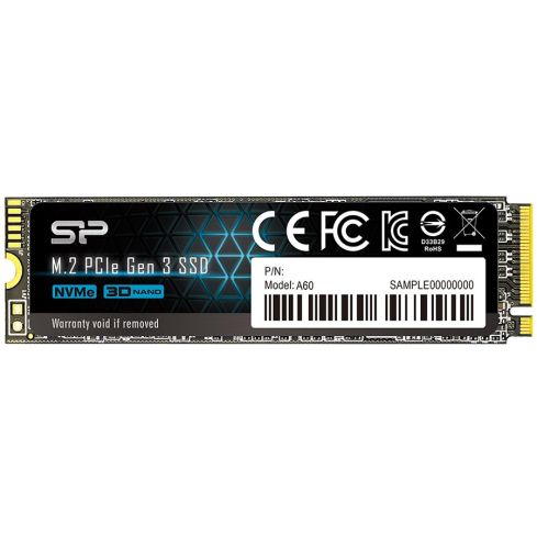 Silicon Power Ace - A60 1TB SSD PCIe Gen 3x4 PCIe Gen3 x 4 & NVMe 1.3, SLC Cache, HMB - Max 2200/1600 MB/s, EAN: 4713436129653