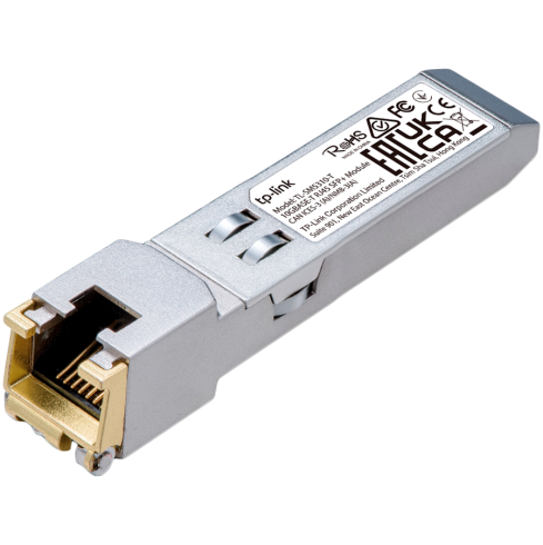 10GBASE-T RJ45 SFP+ ModuleSPEC: 10Gbps RJ45 Copper Transceiver, Plug and Play with SFP+ Slot, Support DDM (Temperature and Voltage), Up to 30 m Distance (Cat6a or above)