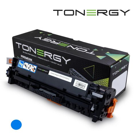 Tonergy Compatible Toner Cartridge HP 312A 304A 305A CF381A/CC531A/CE411A Cyan, Standard Capacity 2.7k