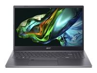 Laptop Acer Aspire 5, A515-58M-56WA, Intel Core i5-1335U (1,3GHz până la 4,60GHz, 12MB), 15,6" FHD IPS SlimBezel, 16 GB DDR5, 512 GB PCIe NVMe SSD, Intel UMA 2BT, Wifi 1AX1802 , Cameră HD, Iluminare de fundal KB, Cititor de amprente, Linux, Gri