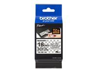BROTHER P-Touch TZE-SE4 black on security white textile 18