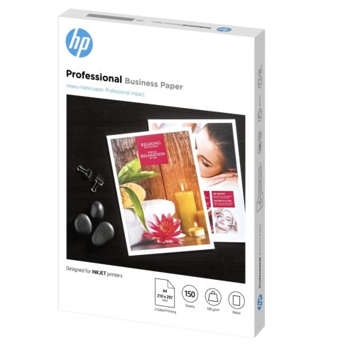 Paper HP Professional Inkjet Matte FSC paper, 180 g/m2, 150 sht/A4/210 x 297 mm