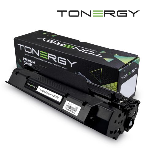 Tonergy Compatible Toner Cartridge HP 15X 13X 24X C7115X/2613X/2624X CANON EP-25 Black, High Capacity 4k