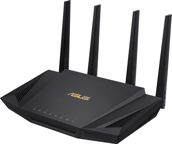 Wireless Router ASUS RT-AX58U V2, AX3000 Dual Band WiFi 6 (802.11ax), MU-MIMO, IPv6, OFDMA, AiMesh, AiProtection Pro, 2402 Mbps