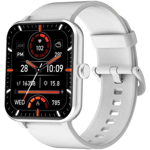 Blackview R50, 1.85-inch TFT HD, 350mAh Battery, 24-hour SpO2 Detection + Heart Rate Monitoring, Calls and SMS notification, Grey