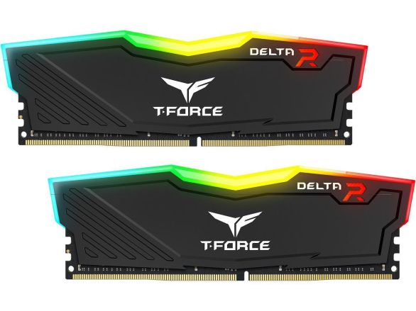Memory Team Group T-Force Delta RGB Black DDR4 - 16GB (2x8GB) 3200MHz CL16-18-18-38 1.35V