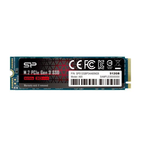 SSD Silicon Power P34A80 M.2-2280 PCIe NVMe 512GB