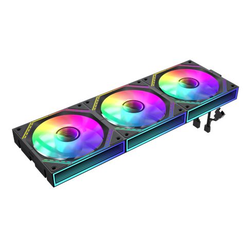Gamemax Fan Pack 3-in-1 3x120mm - FN12A-S3I Black, Daisy-Chain, Addressable RGB