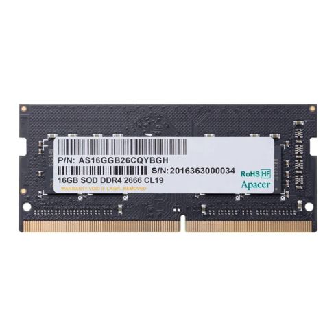Apacer RAM 16GB DDR4 SODIMM 1024x8 2666MHz - AS16GGB26CQYBGH