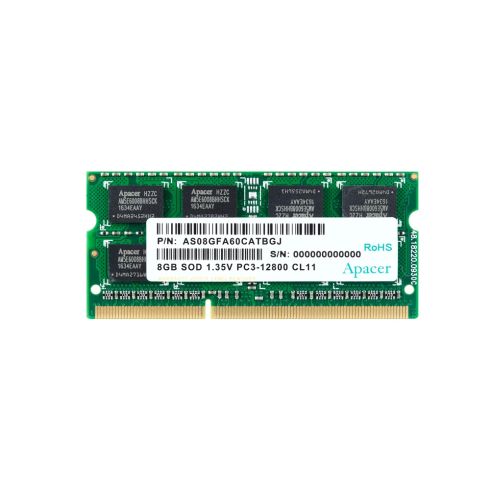 Apacer памет RAM 8GB DDR3 SODIMM 512x8 1600MHz - AS08GFA60CATBGJ