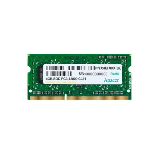 Apacer памет RAM 4GB DDR3 SODIMM 512x8 1600MHz - AS04GFA60CATBGC