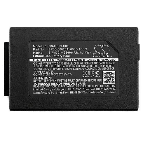 Camera Battery for  barcode scanner Honeywell Dolphin 6100, ScanPal 5100  BP06-00029A   LiIon  3.7V 2200mAh Cameron Sino