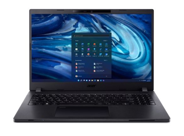 Лаптоп Acer Travelmate TMP215-54-76M5, Core i7 1255U, (up to 4.70Ghz, 12MB), 15.6" FHD AG IPS, 16GB DDR4, 512GB NVMe SSD, HDD upgrade kit, Intel UMA, HD camera with shutter, TPM 2.0, Micro SD card reader, FPR, Wi-Fi 6AX, BT 5.0, KB, Linux, Black