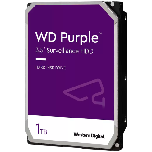 HDD AV WD Purple (3.5'', 1TB, 64MB, 5400 RPM, SATA 6 Gb/s)