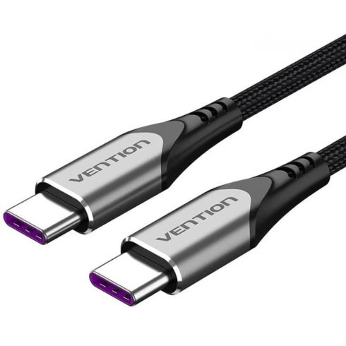 Vention USB 2.0 Type-C to Type-C - 1.0M Black 5A Fast Charge - TAEHF