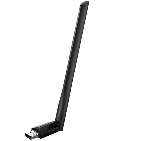 TP-Link AC600 High Gain Wi-Fi Dual Band USB Adapter, 433Mbps at 5GHz + 200Mbps at 2.4GHz, USB 2.0, 1 high gain antenna