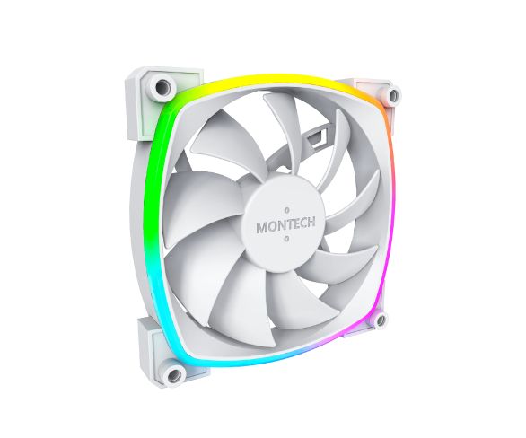 Montech AX120 PWM, Fan 120mm, ARGB, White