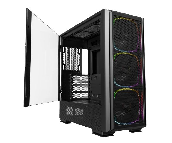 Montech SKY TWO GX, Mid-tower Case, TG, 3x140mm ARGB Fans, Black