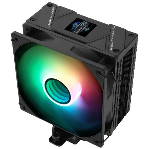 Thermalright CPU Cooler Assassin Spirit 120 Vision A-RGB Black - LCD Display, Infinity Mirror