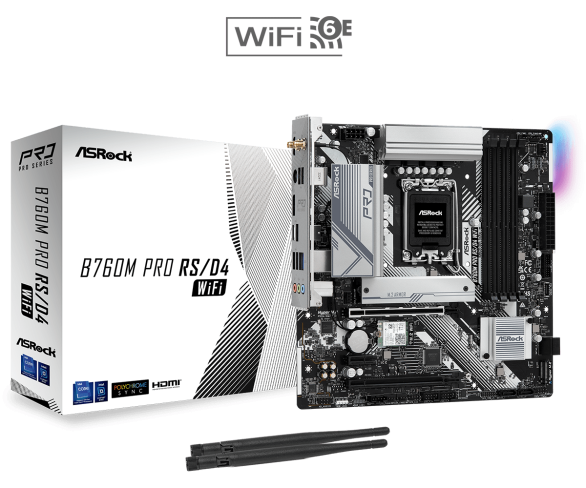 ASROCK B760M PRO RS/D4 WIFI