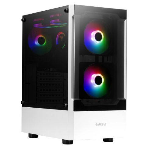 Case Gamdias Talos E3 White ARGB - Mid Tower