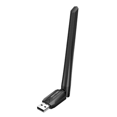 Vention WiFi USB adapter Dual Band, 650Mbps, Black - KDTB0