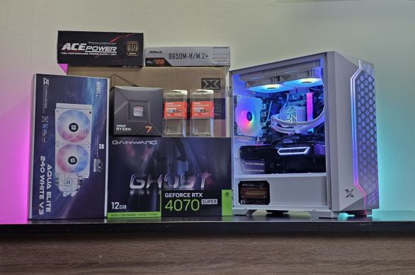 RTX 4070 Super/Ryzen 7-7700/RAM 32GB/SSD 1TB/White Mesh