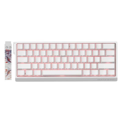 Madlions професионална геймърска механична клавиатура Professional Gaming Mechanical Keyboard MAD 60 HE RGB - 1K, Magnetic Amber Pro Switches - White