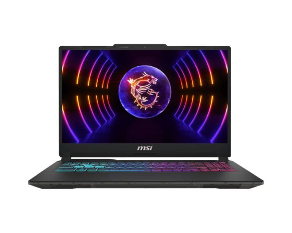 Лаптоп MSI Cyborg 15 A13VE, i5-13420H (8C/12T, up to 4.60GHz, 12 MB), RTX 4050 6GB GDDR6 194 AI TOPS, 15.6" FHD (1920x1080), 144Hz, IPS-Level, 16GB RAM 2x8 (5200)MHz, 512GB PCIe Gen4x4 SSD, WiFi 6E, BT5.3, Backlit Keyboard (Blue), NO OS, 53.5 Whrs, 1.98 k