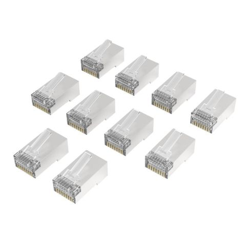 HAMA Накрайник RJ45, CAT 6a, 10 Gbit/s, екраниран, 10 бр.