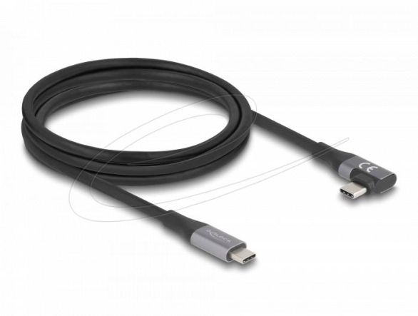 Delock USB-C Кабел 90°, 20 Gbps USB PD 3.1, 240W, 2 m