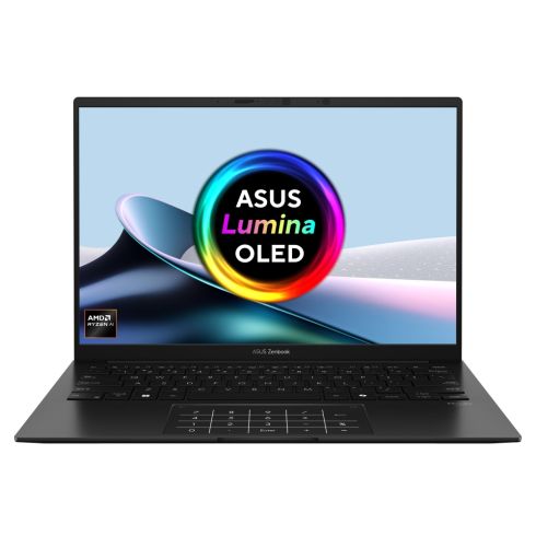 Лаптоп Asus Zenbook UM3406KA-QD092W, AMD KRACKAN-8C/BGA, 14"OLED , (1920 x 1200) , 16GB LPDDR5X,1TB SSD, Windows 11, Jade Black