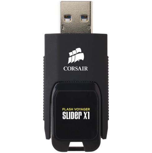 Corsair Flash Voyager Slider X1 USB 3.0 64 GB, design fără capac, citire 130 MB, Plug and Play, EAN:0843591056991