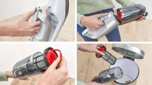 Aspirator Bosch BBH3ALL28, Aspirator cu mâna fără fir 2 în 1 Flexxo Gen2 28Vmax, Seria 4, accesorii încorporate, Alb