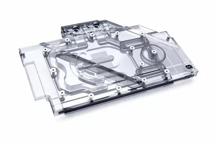 Bloc de apa pentru placa video Alphacool Eisblock Aurora Acryl GPX-N RTX 3090/3080 TUF cu placa de spate