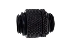 Адаптер съединител с вътрешна резба Alphacool, Въртящ се, G1/4, Черен мат
