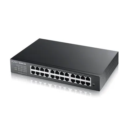 Switch ZyXEL GS1900-24E v3, 24-port GbE L2 Smart Switch, desktop, fanless