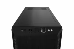 liniște! PURE BASE 600 Black, ATX/M-ATX/Mini-ITX, 1x Pure Wings 2 140mm, 1x Pure Wings 2 120mm, controler de ventilator în 3 trepte, 2x USB 3.2 Gen. 1, microfon + audio, garanție 3 ani