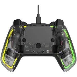 CANYON GPW-02, Controler Bluetooth cu baterie încorporată de 800 mAh, BT 5.0, cablu de încărcare 2M Type-C, Gamepad Bluetooth pentru Nintendo Switch / Android / Windows (Iluminare RGB), 152*110*55mm, 232g, negru
