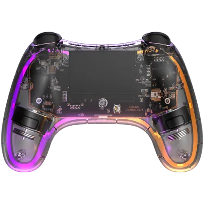 CANYON GPW-04, controler wireless 2.4G cu baterie încorporată de 800 mAh, cablu de încărcare tip C 2M, Gamepad fără fir pentru Android/PC/PS3/PS4/XBOX360/Nitendo Switch (Iluminare RGB), 151*110*42mm, 208g