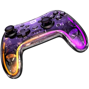 CANYON GPW-04, controler wireless 2.4G cu baterie încorporată de 800 mAh, cablu de încărcare tip C 2M, Gamepad fără fir pentru Android/PC/PS3/PS4/XBOX360/Nitendo Switch (Iluminare RGB), 151*110*42mm, 208g