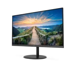 Monitor AOC Q24V4EA, 23.8" IPS WLED, 2560x1440@75Hz, 4GtG, 250m/2, 1000:1, DCR 20M:1, Adaptive Sync, FlickerFree, Low Blue Light, 2Wx2, Tilt, HDMI, DP