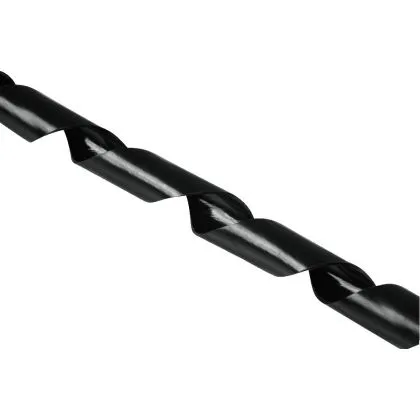 Furtun spiralat negru 2 m x 7,5 mm