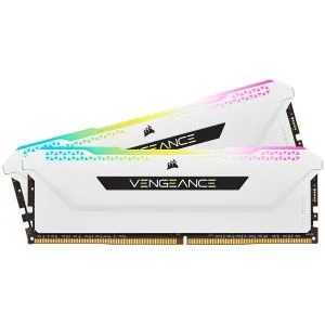 Corsair DDR4, 3600MHz 32GB 2x16GB DIMM, Arabelleksiz, 18-22-22-42, XMP 2.0, VENGEANCE RGB PRO SL Beyaz Isı Dağıtıcı, RGB LED, 1,35V, AMD Ryzen ve Intel için, EAN:0840006632085